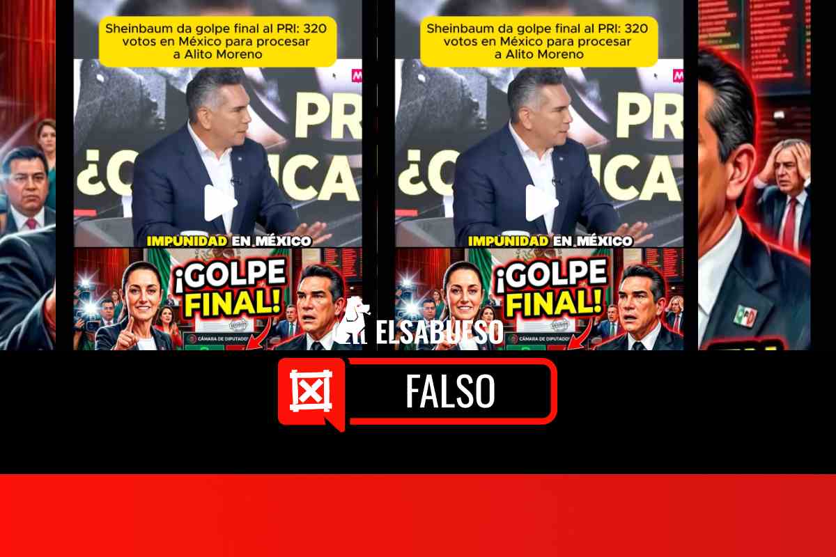 Falso que Diputados votaron a favor de eliminar el fuero a Alejandro Moreno