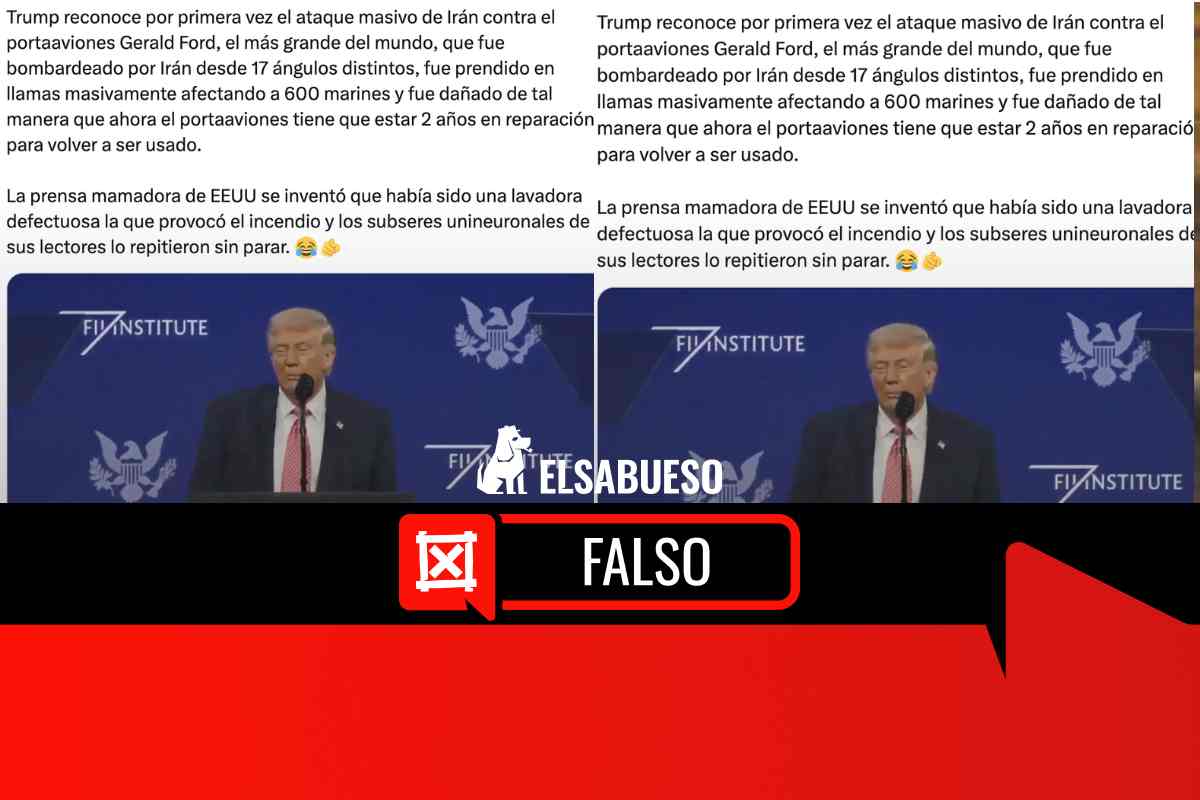 Trump no reconoció un ataque iraní contra el portaaviones “Gerald Ford”