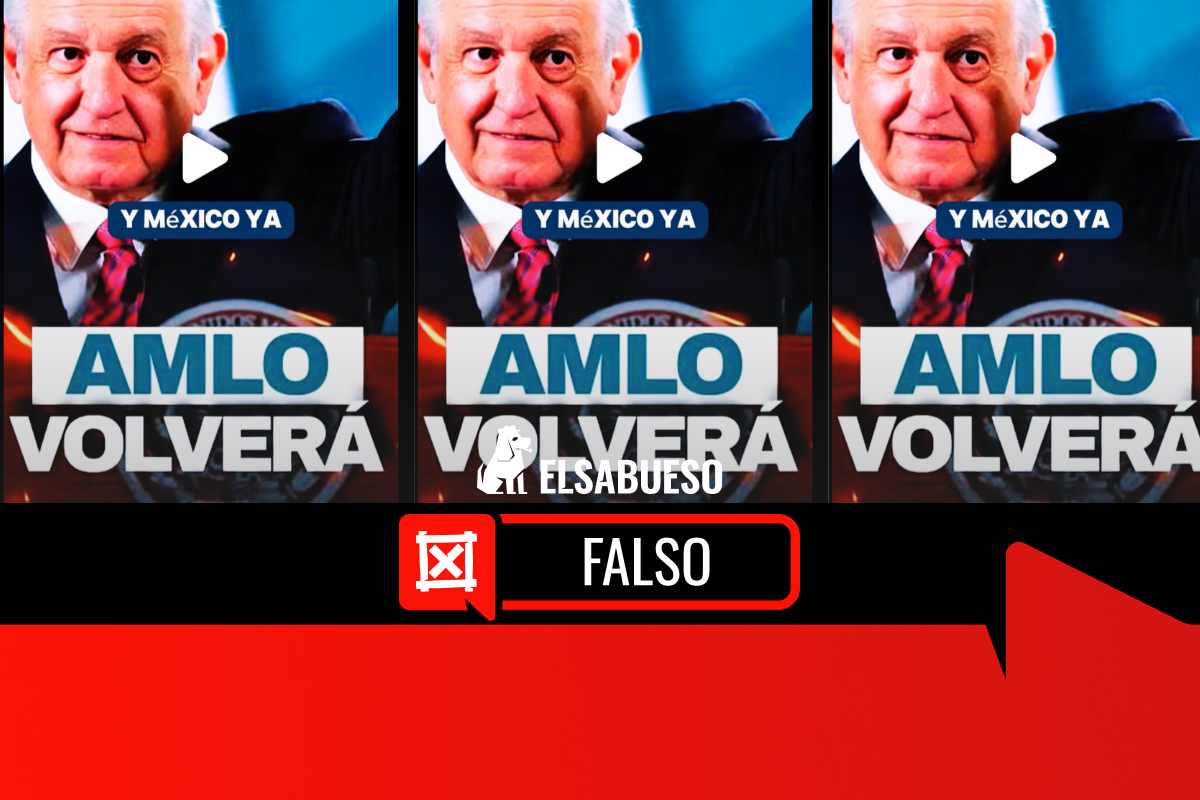 Es falso que López Obrador será candidato presidencial en las elecciones de 2030