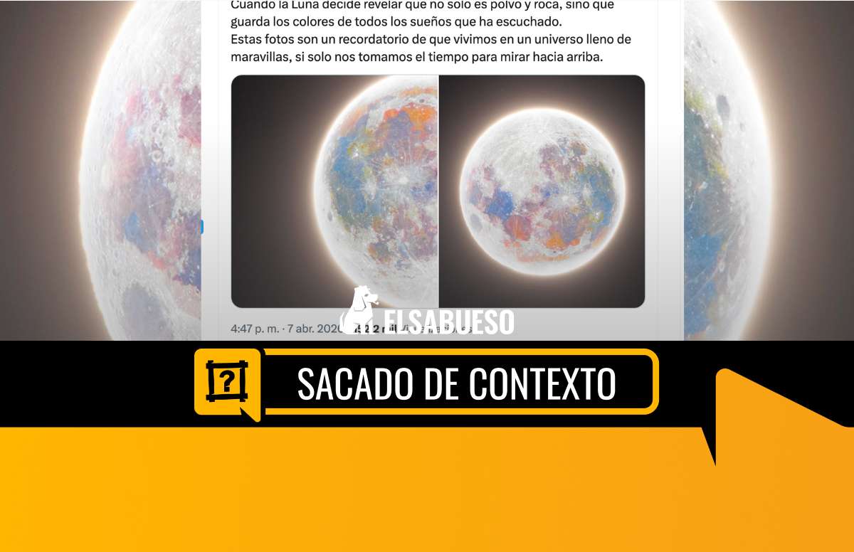 Estas no son fotos “a color” de la luna tomadas por Artemis II