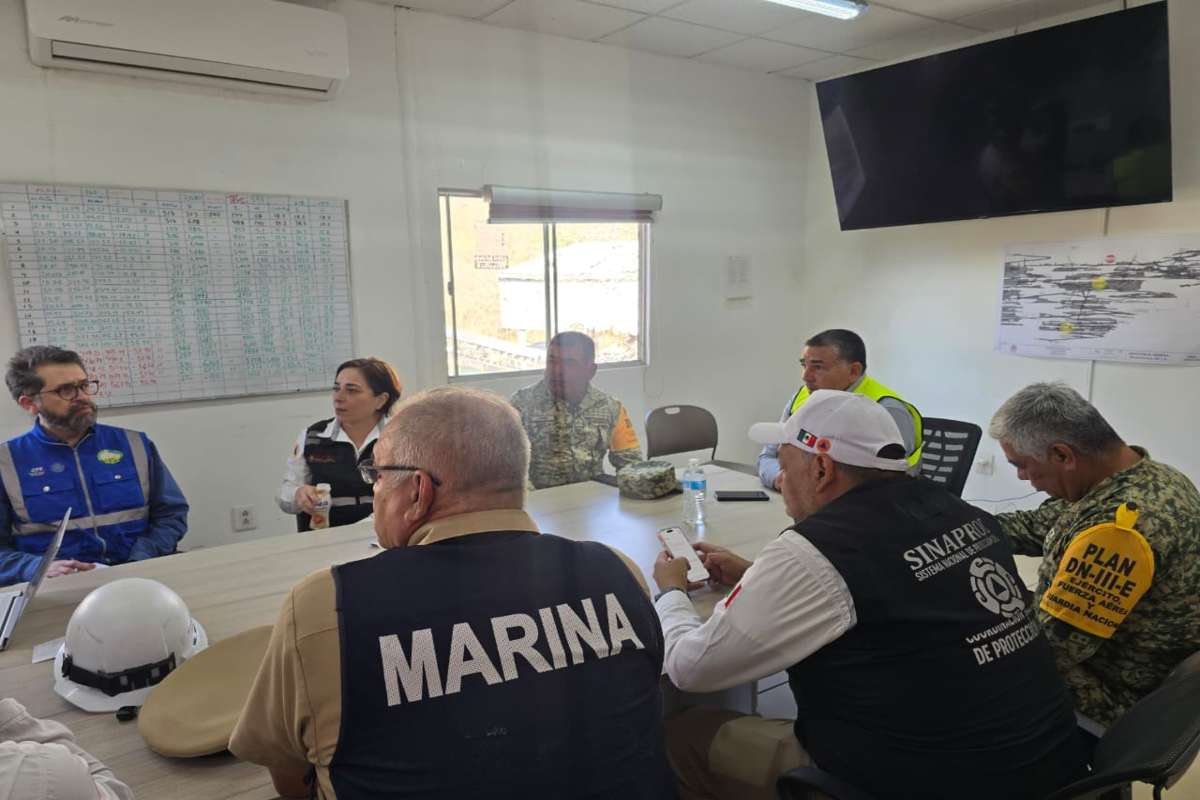 A una semana de colapso en mina de Sinaloa, autoridades redoblan labores para rescatar a tres mineros aún atrapados