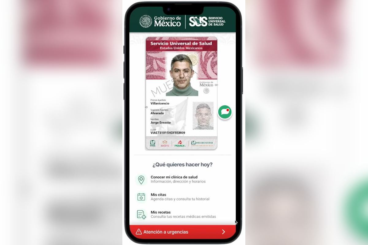 Aplicación servicio universal de salud