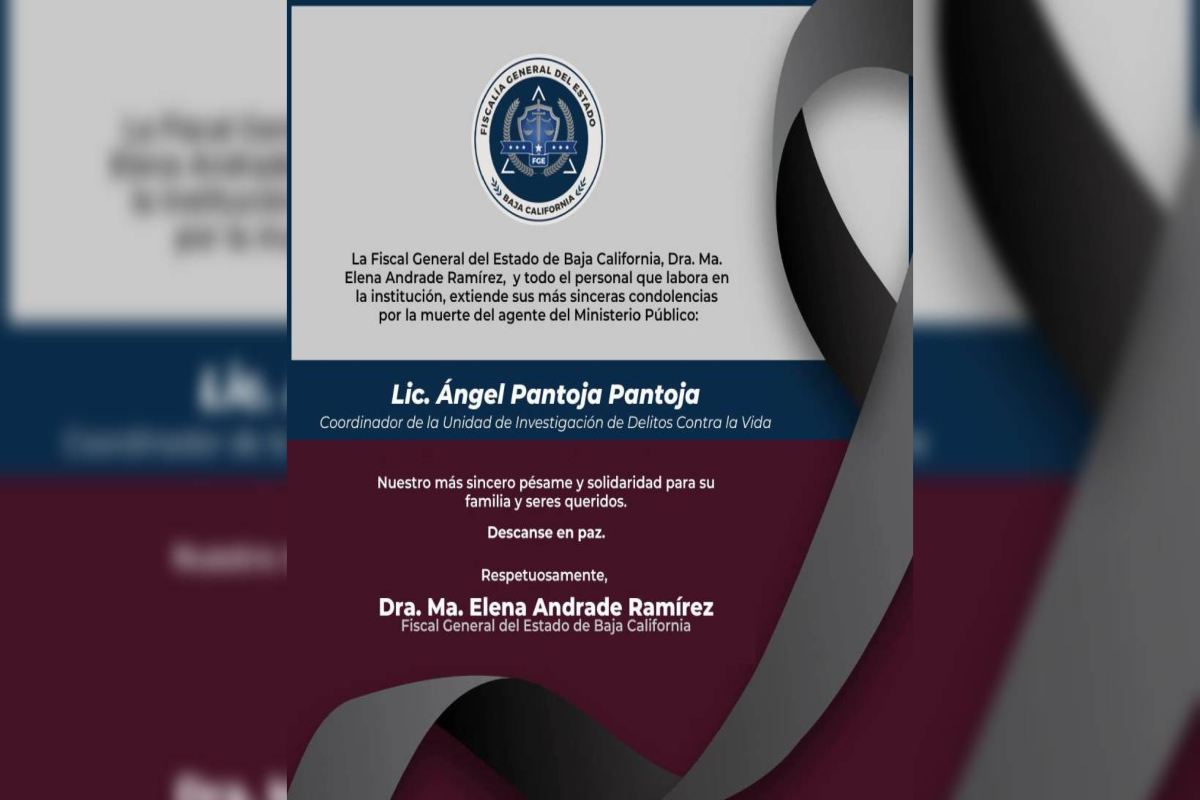 Asesinan en Ensenada a coordinador de homicidios de Fiscalía General del Estado de Baja California