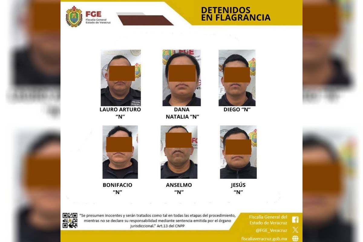 Detienen a seis policías de Coscomatepec, Veracruz; fuerzas estatales y federales intervienen la comandancia