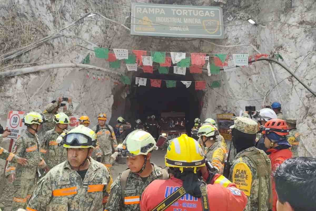 Identifican a minero fallecido tras derrumbe en la mina Santa Fe en Sinaloa; continúa búsqueda del cuarto trabajador