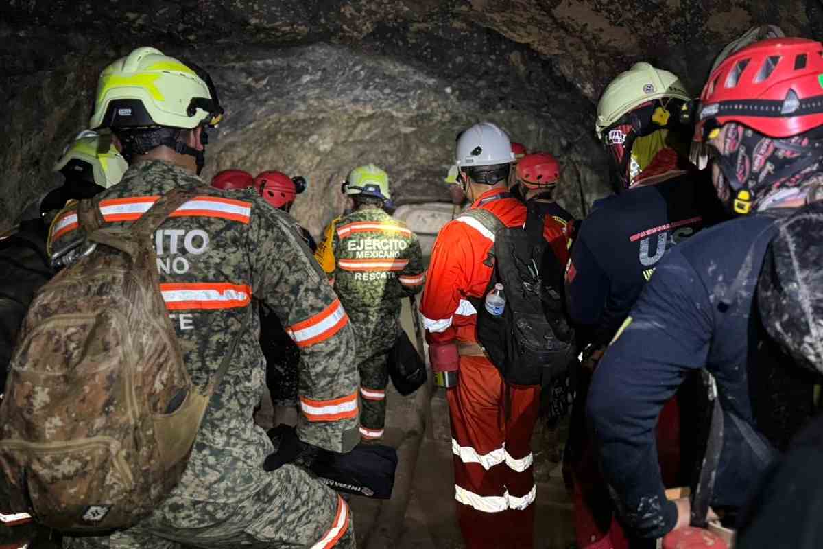 Identifican a minero fallecido tras derrumbe en la mina Santa Fe en Sinaloa; continúa búsqueda del cuarto trabajador