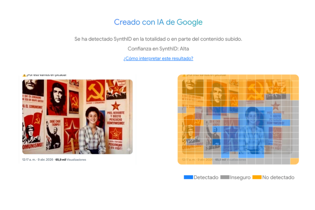  La imagen que desinforma en X y Facebook fue alterada mediante inteligencia artificial; la fotografía original de la mandataria data de abril de 2023.