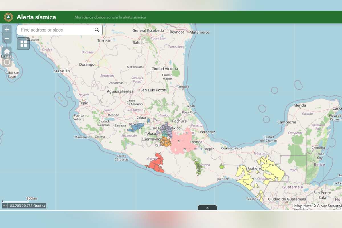 Municipios donde sonará la alerta sísmica por el primer simulacro nacional 2026