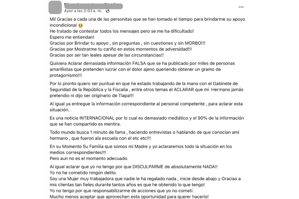 Después del tiroteo en la zona arqueológica, el pasado 21 de abril, en el que una turista murió y 13 personas resultaron heridas, han circulado diversas afirmaciones sin sustento que vinculan al agresor con sectas, actores políticos y figuras públicas.