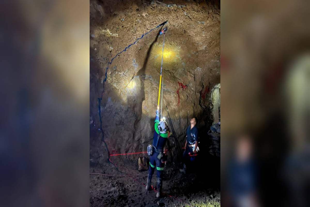 Refuerzan seguridad estructural para rescatar trabajadores atrapados en mina de El Rosario, Sinaloa