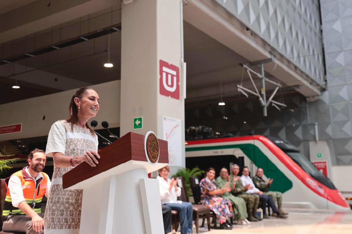 Sheinbaum inaugura el Tren “Felipe Ángeles” que va de CDMX al AIFA; “misión cumplida”, dice