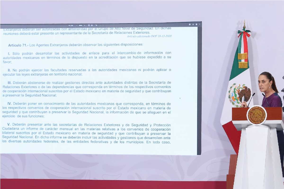 Sheinbaum dijo que cualquier relación con EU, especialmente de Seguridad, debe ser abordada primero por el gobierno federal 