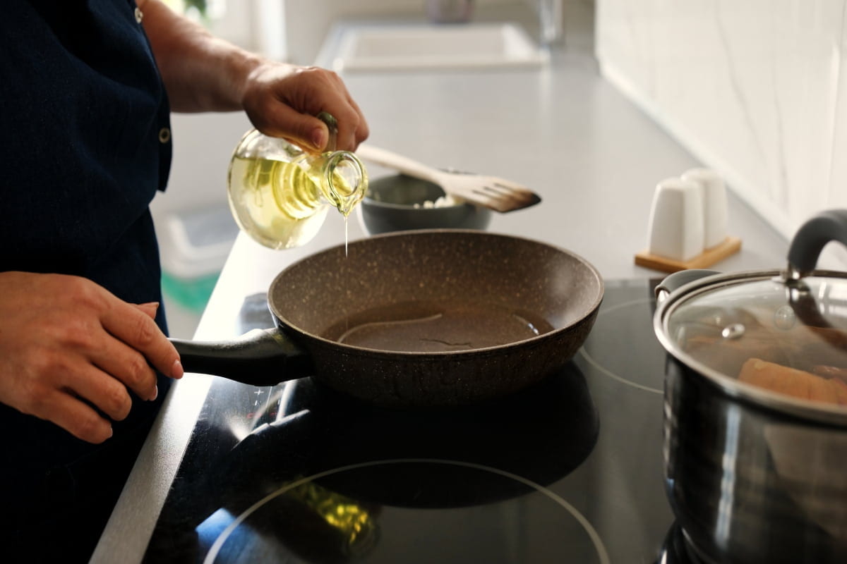 Aceite para freír en sartén. 