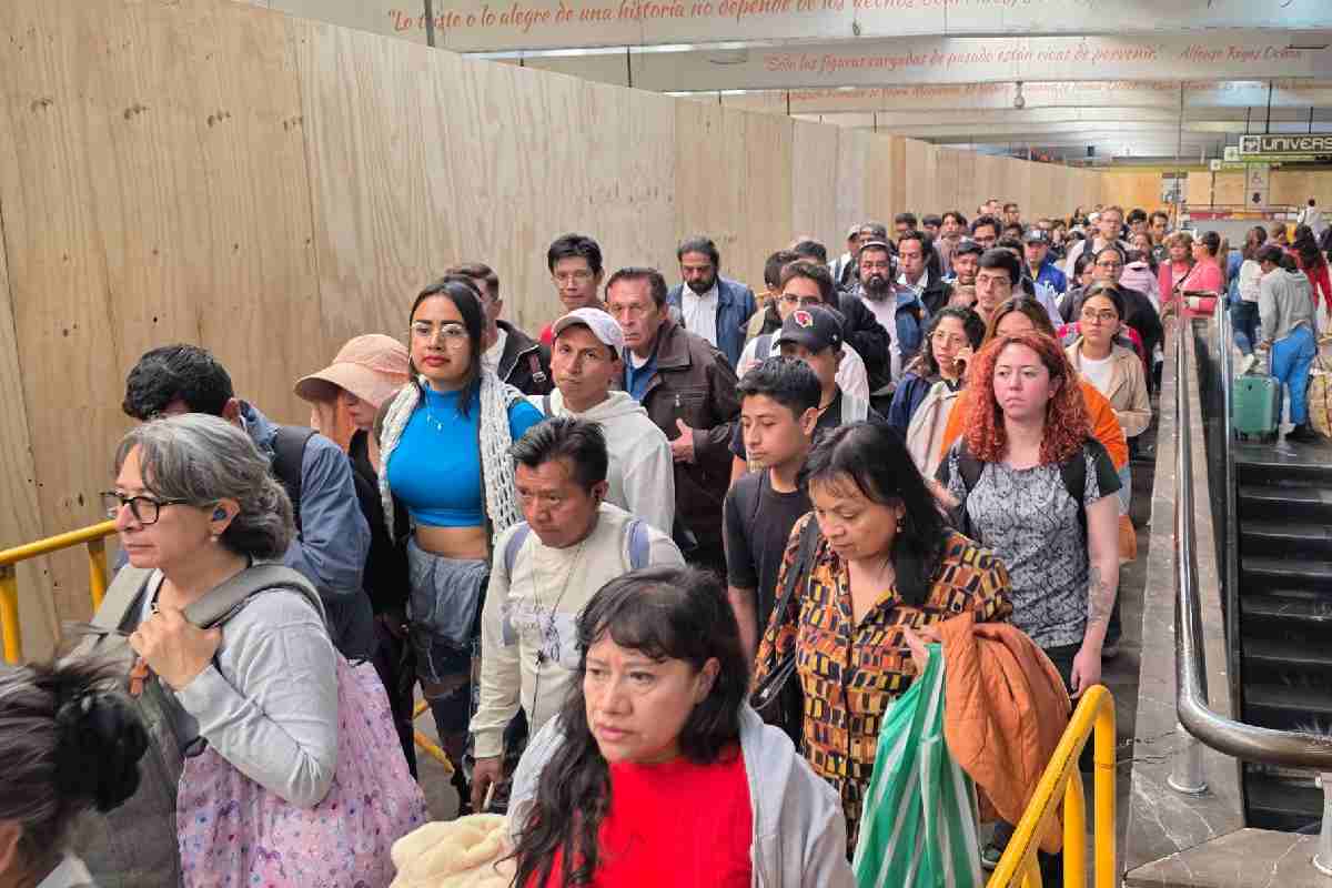 alta afluencia metro cdmx paro