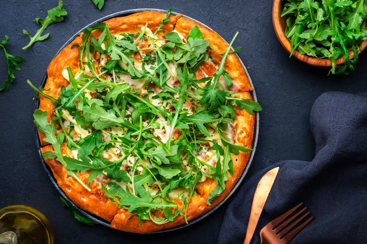 Pizza con arúgula