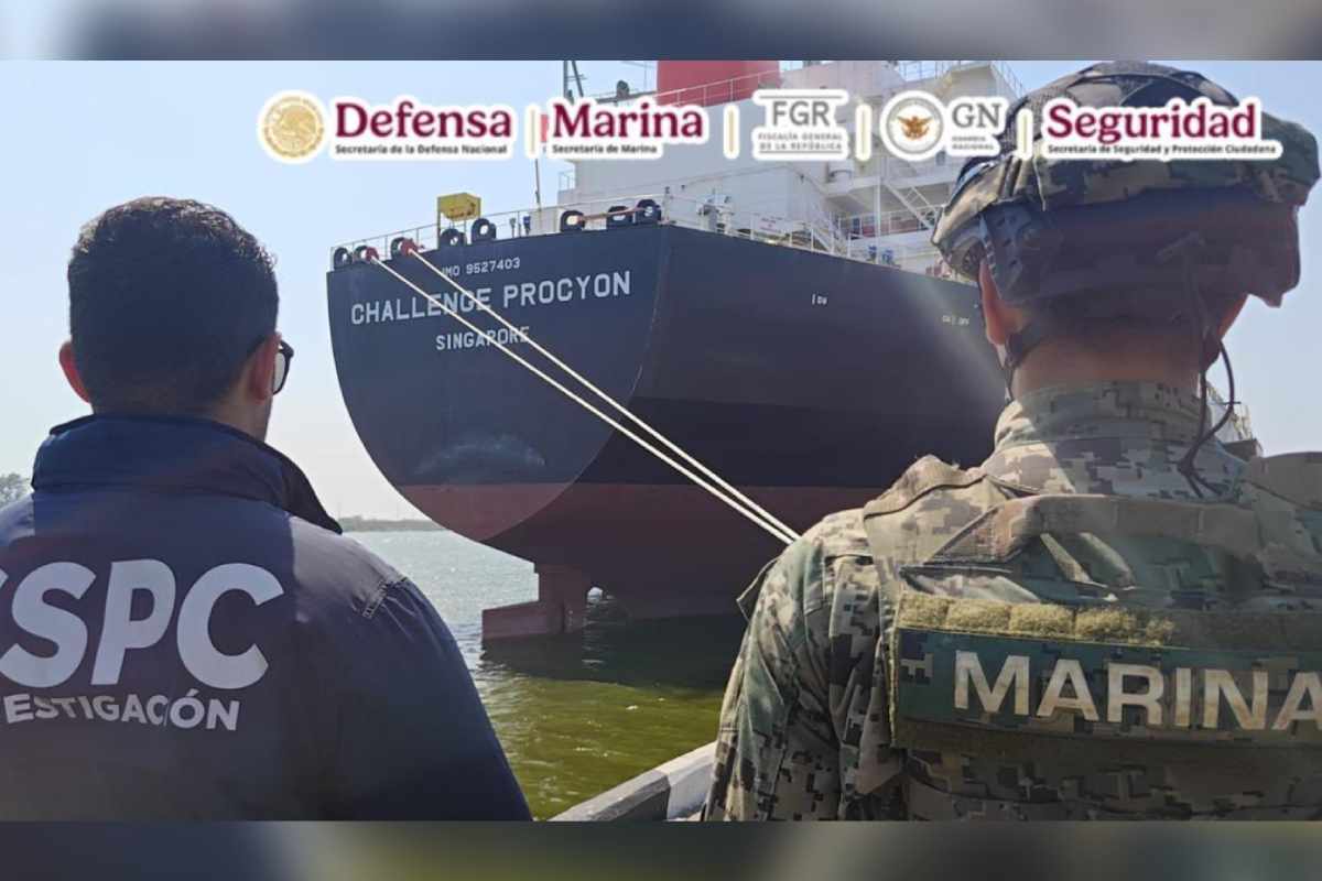 aseguramiento del buque "Challenge Procyon” en Tamaulipas,