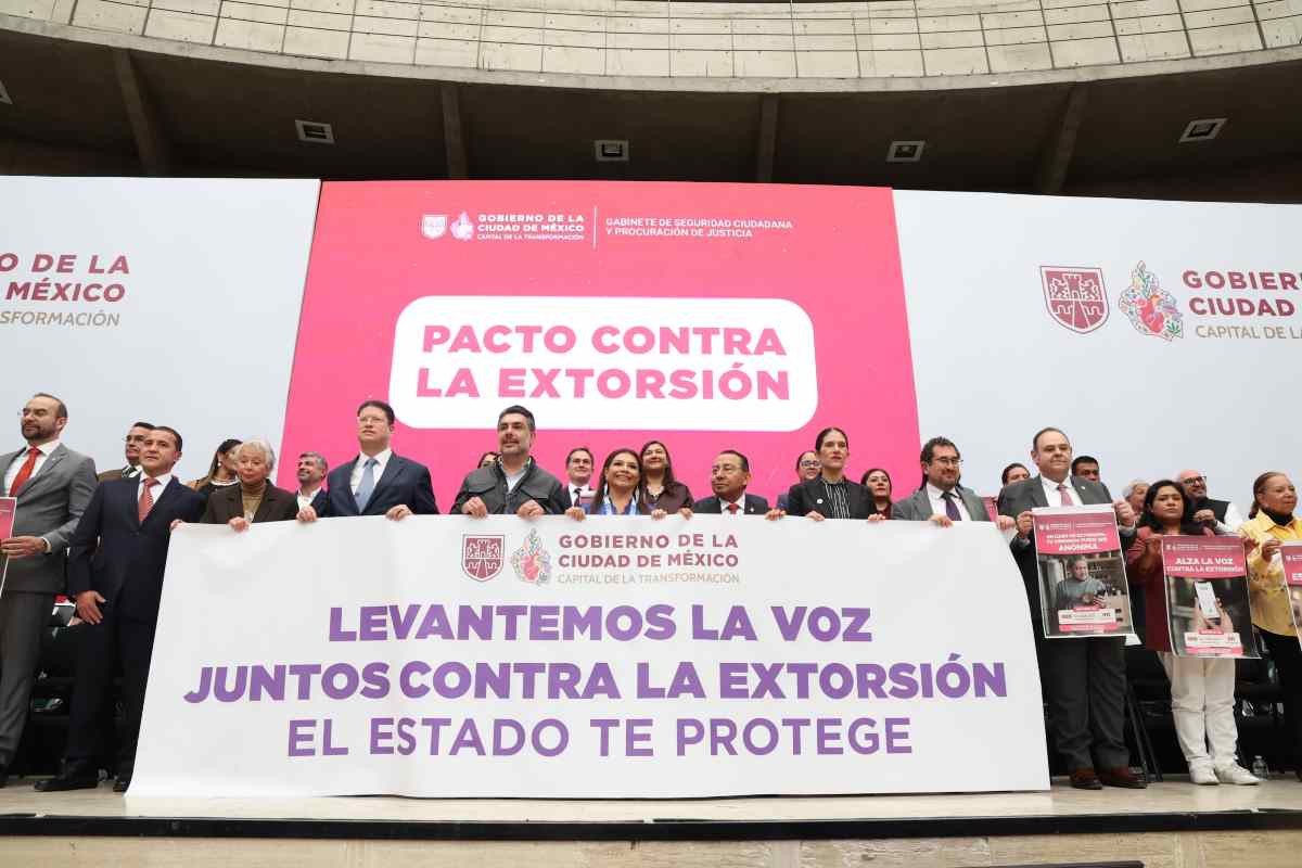 CDMX firma pacto contra la extorsión tras repunte del delito: denuncias se disparan 265% en un año