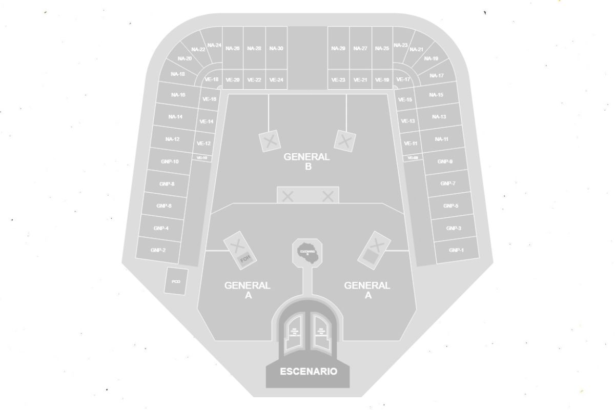 Mapa Ilustrativo para Karol G en Estadio GNP
