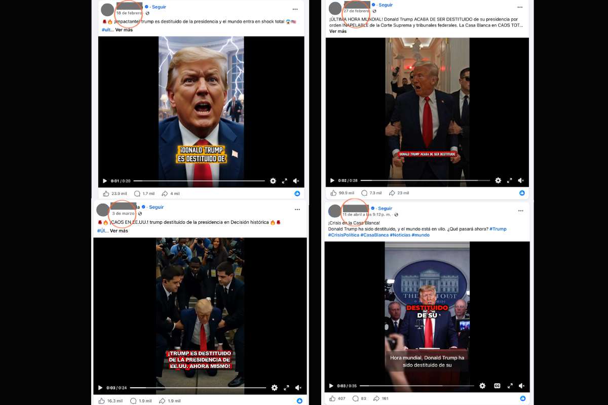 Contrario a lo que se asegura en redes sociales, Trump no fue destituido como presidente de Estados Unidos; tampoco existe una orden federal para destituirlo. 