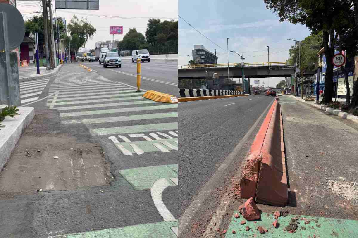 Ciclovía de Tlalpan: Brugada invierte 140 mdp, pero tiene baches y tramos confinados con cemento
