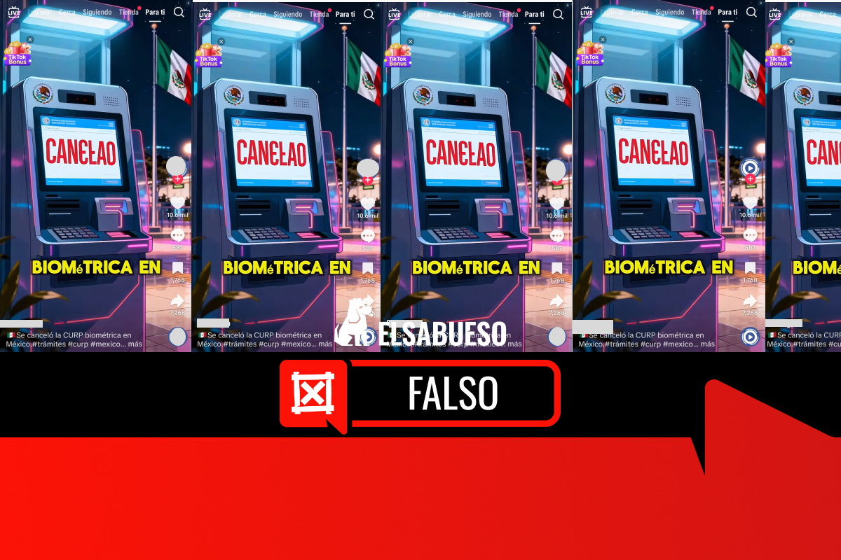 Es falso que la CURP biométrica fue cancelada en México