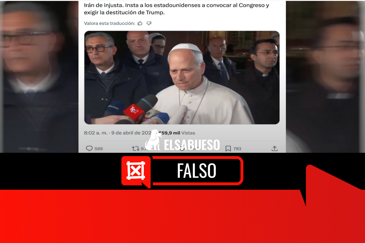 El papa León XIV no llamó a destituir a Donald Trump