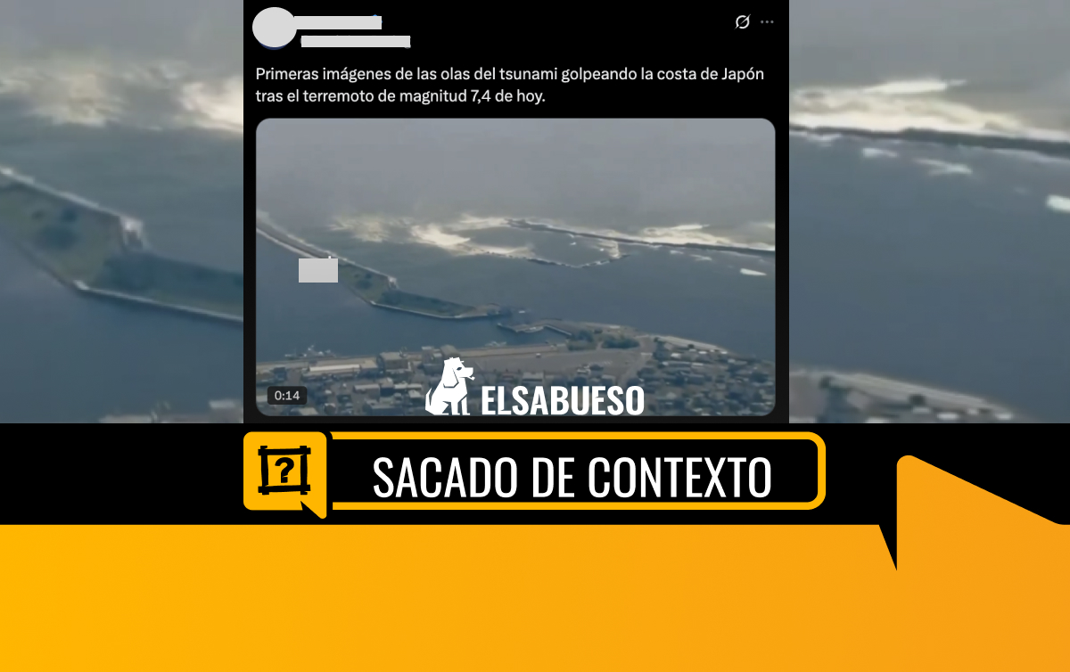 Video de olas de tsunami no fue grabado en Japón, sino en Rusia en 2025