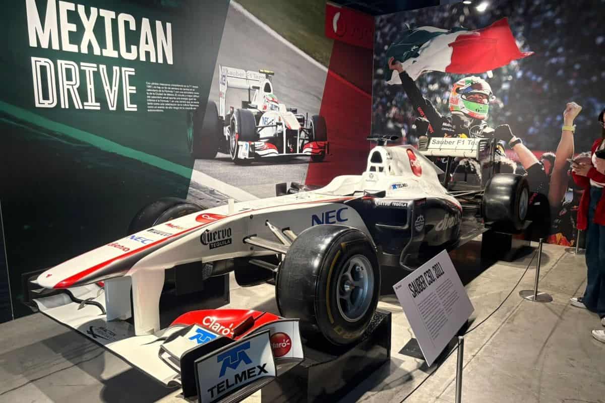 f1 exhibition cdmx checo perez