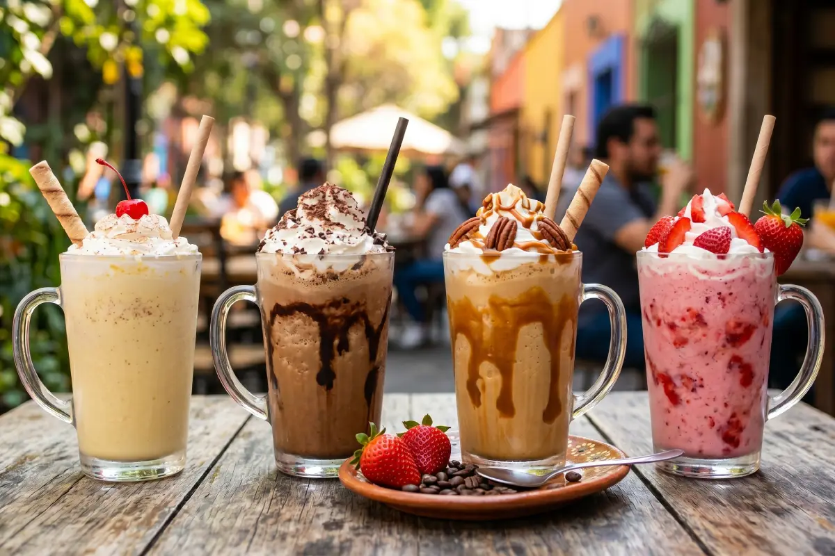 ¡Gánale al calor! Prepara de distintas maneras un frappé (café, fresa, rompope, cajeta)