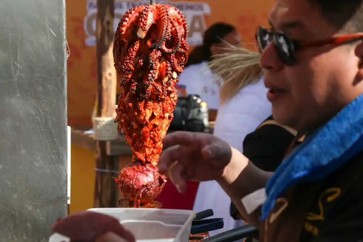 trompo de pulpo acapulqueño