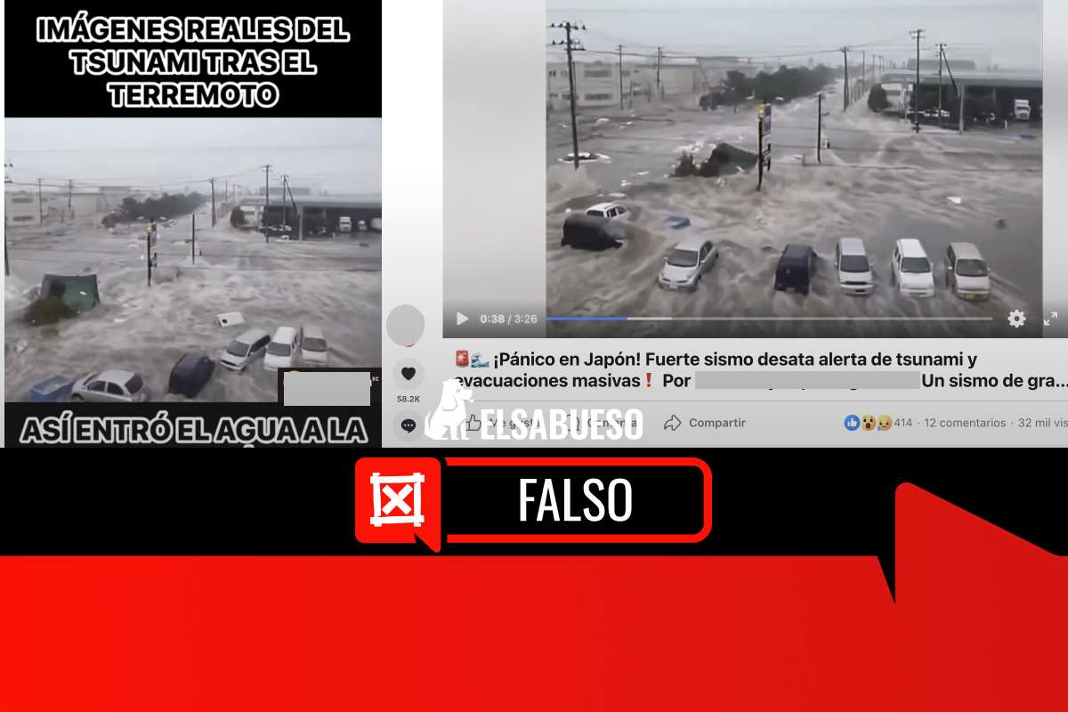 ¿Imágenes de un tsunami en Japón en 2026? No, el video es de 2011