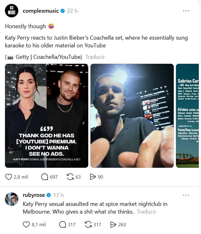 katy perry ruby rose agresion sexual