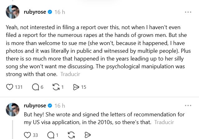 ruby rose katy perry agresion sexual