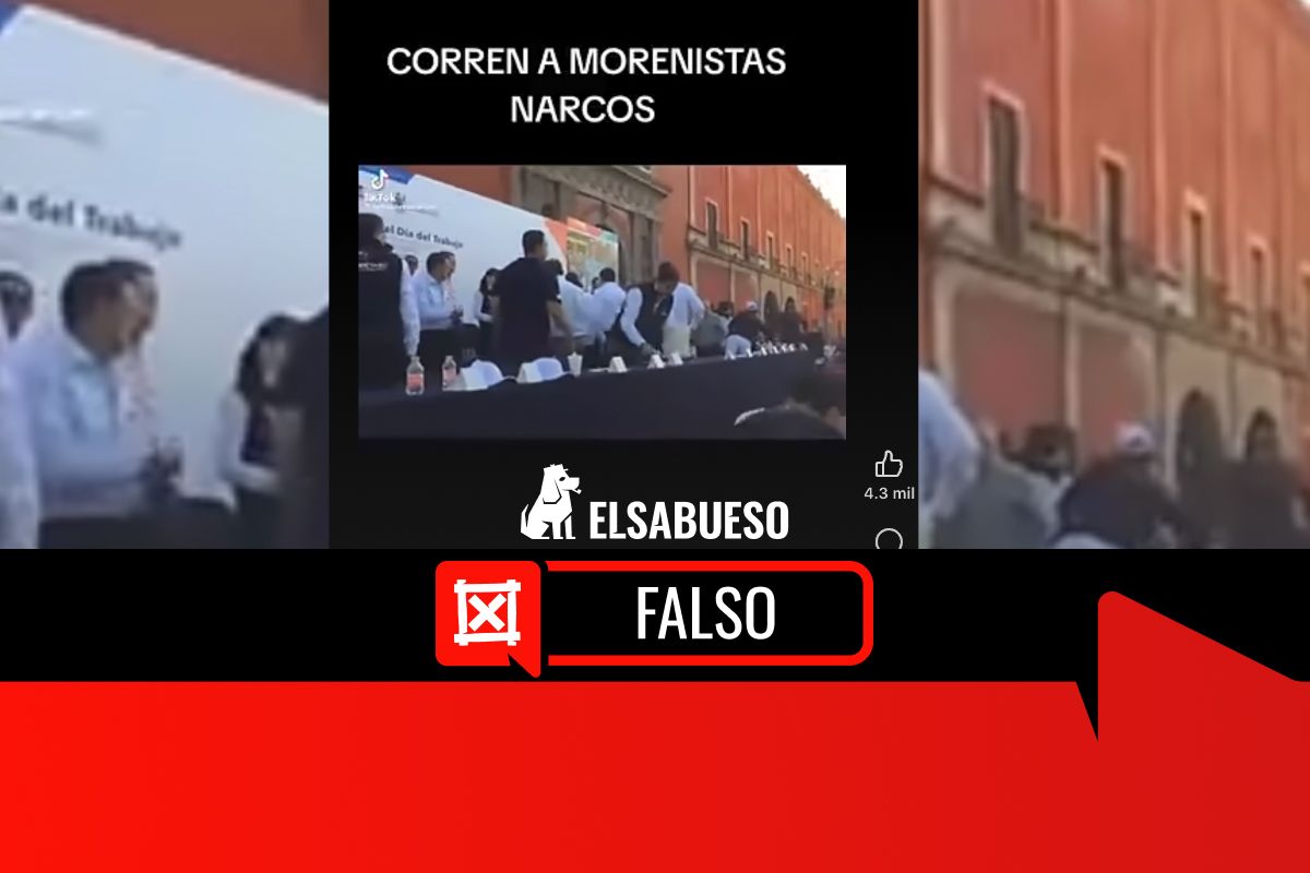 Este video no muestra a funcionarios de Morena siendo abucheados; el video es de 2016