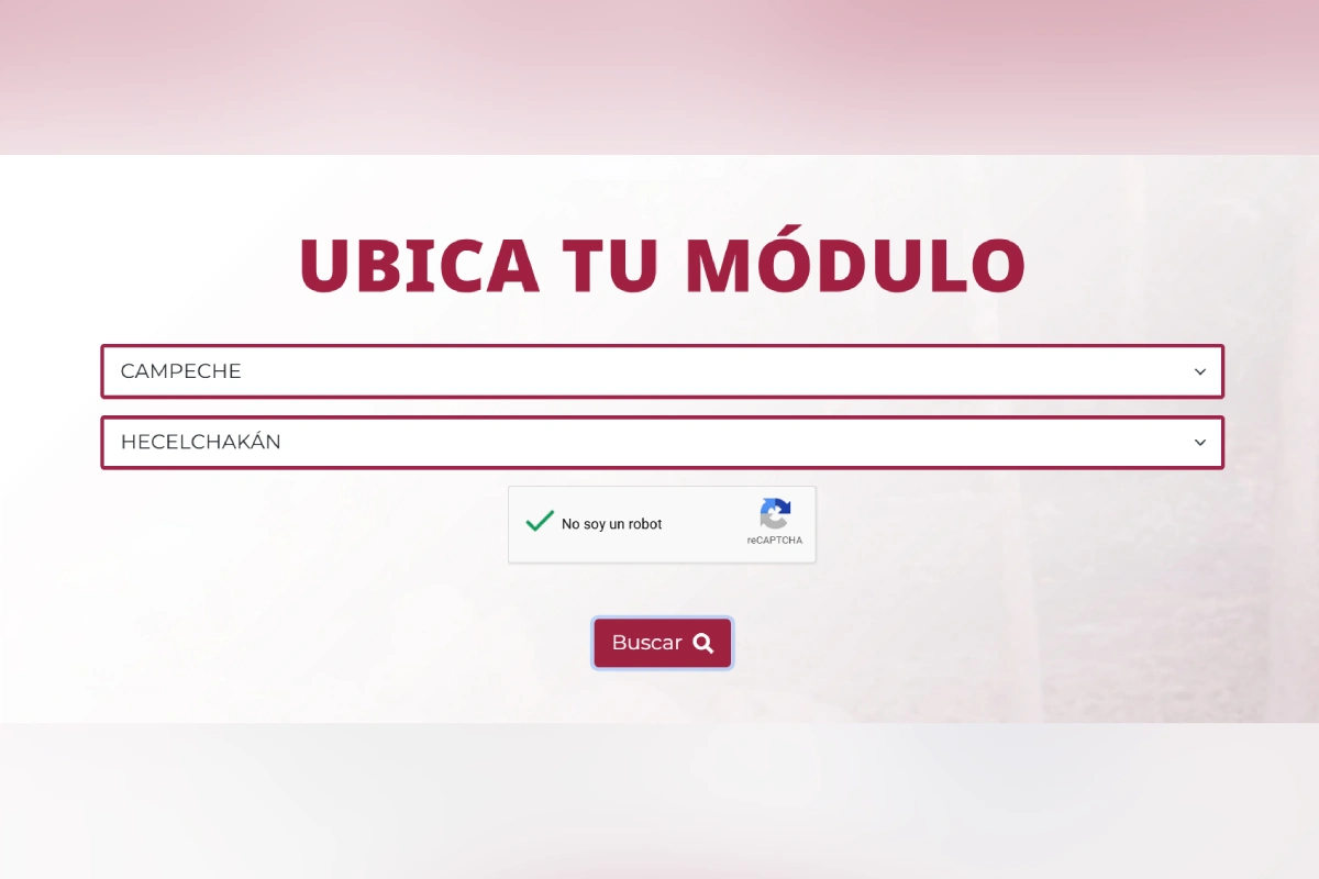 Buscador módulos registro credencialización servio universal salud