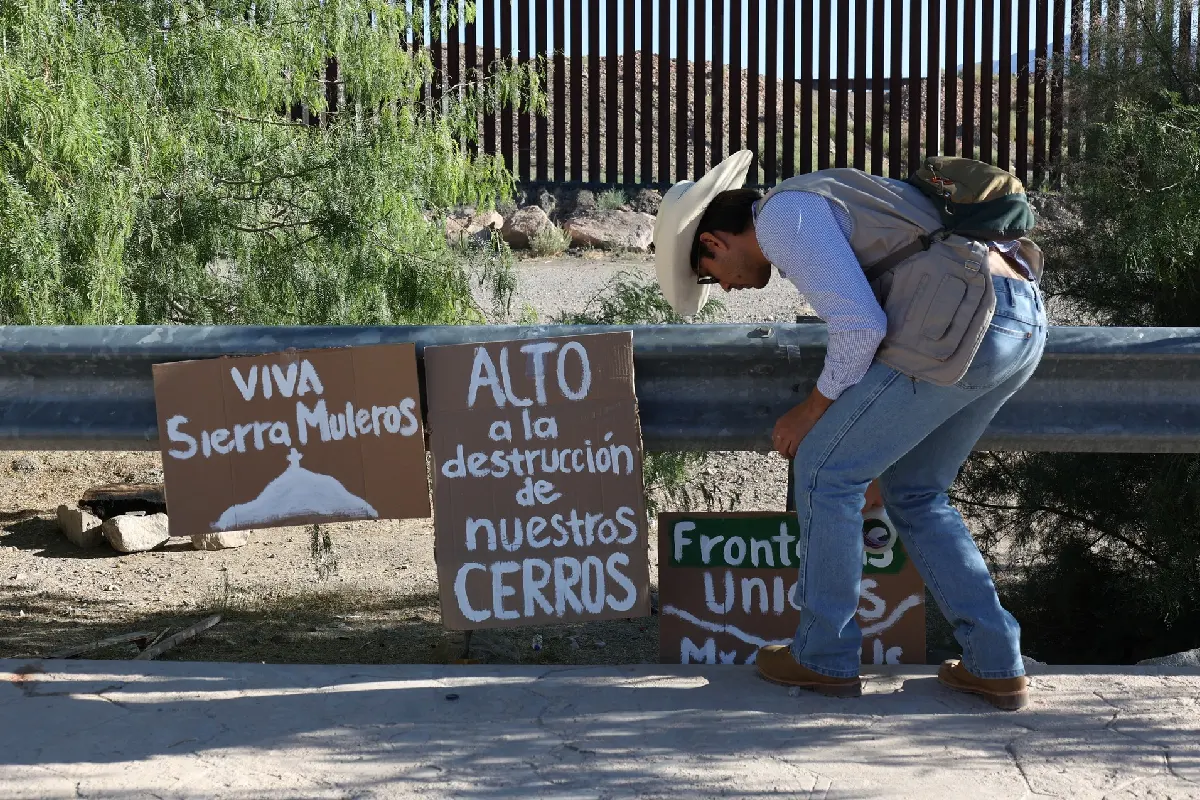 Colectivo pide a EU y a México proteger el Cerro de Muleros ante construcción del muro fronterizo en Ciudad Juárez