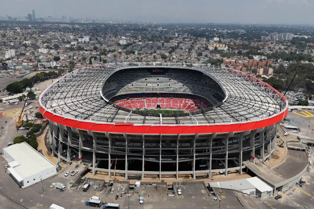 Estadio Ciudad de México visto desde arriba