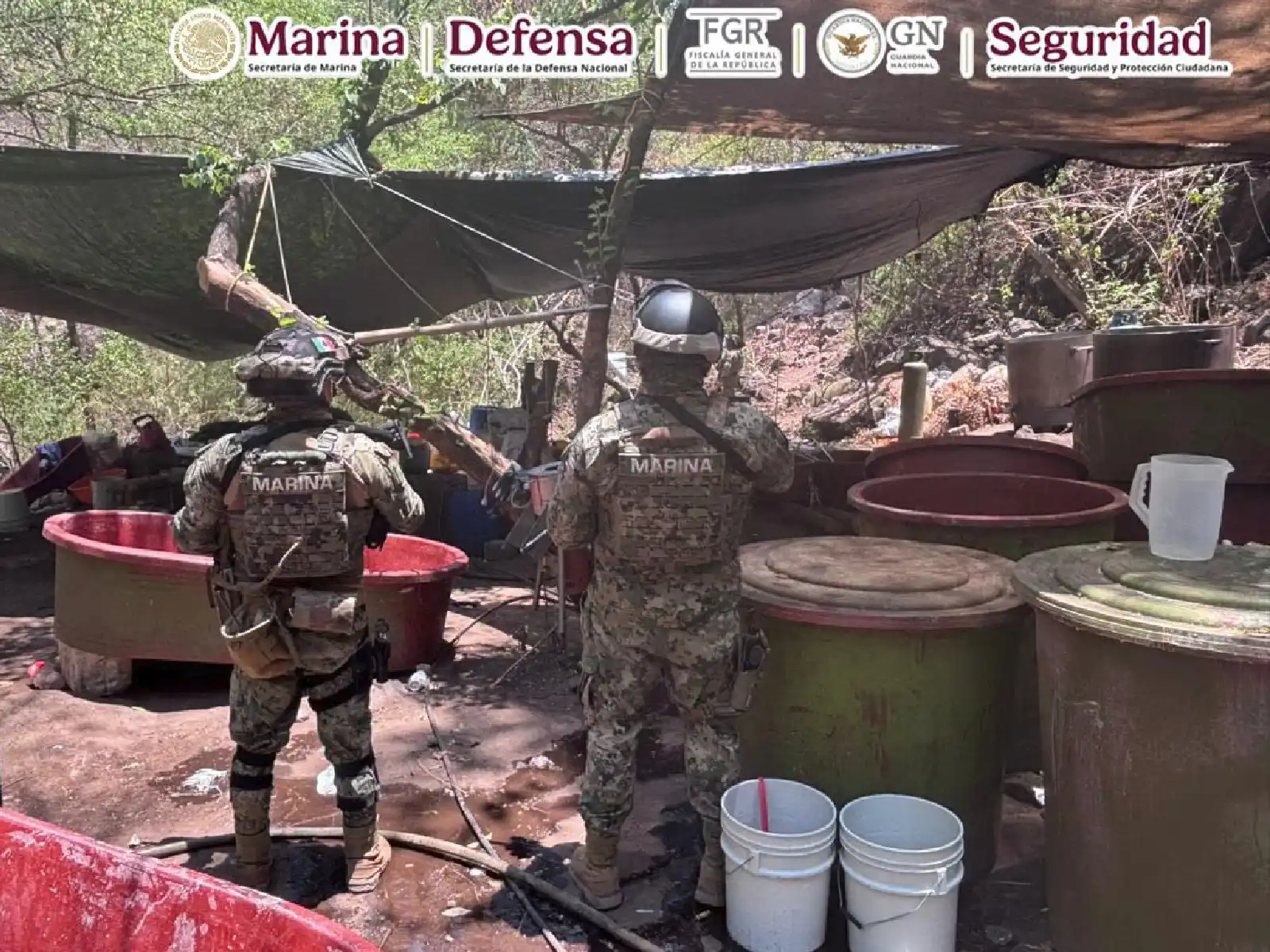 En Jalisco, Sinaloa y Nayarit se desmantelaron laboratorios clandestinos. 