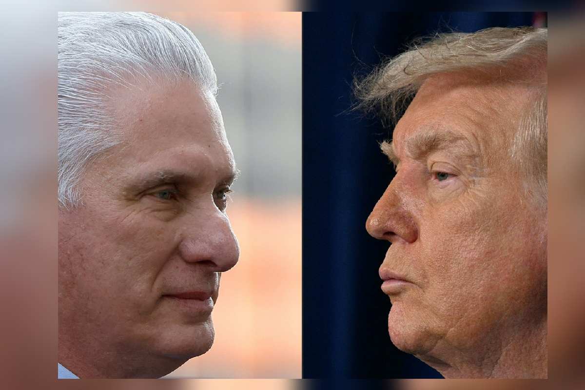 Díaz-Canel y Donald Trump