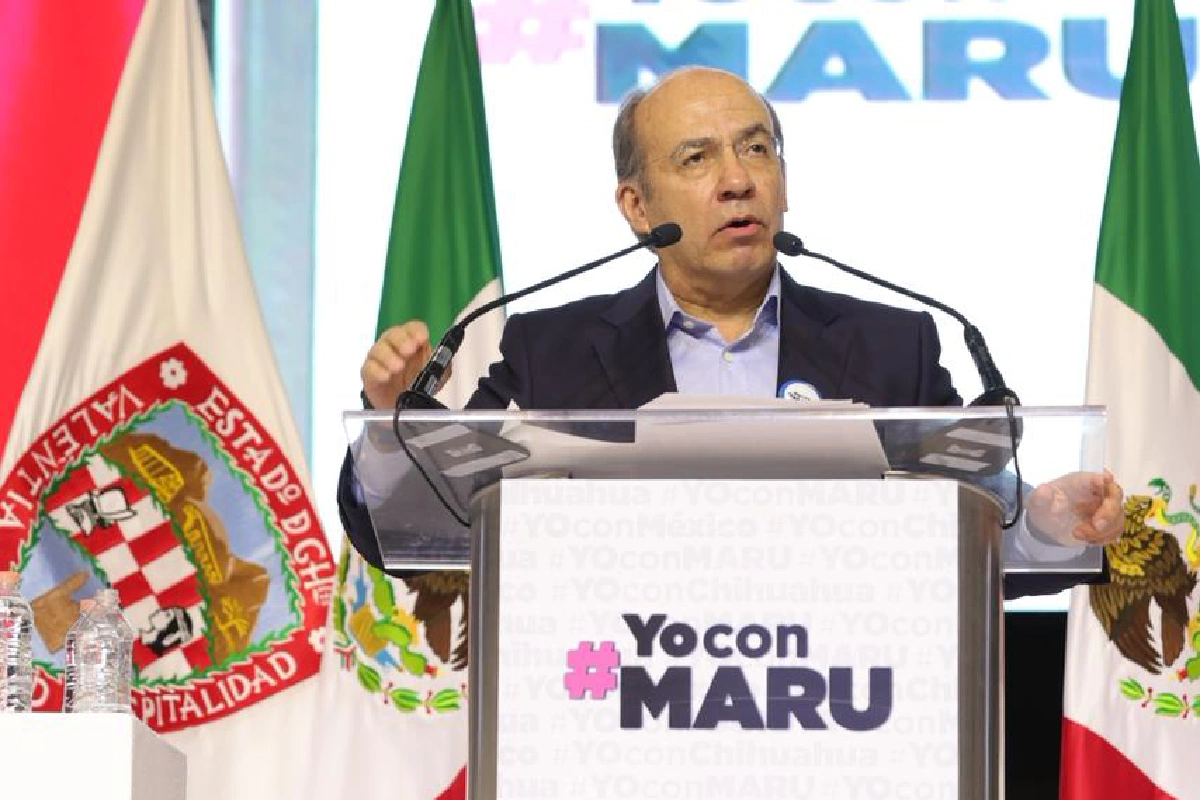 Felipe Calderón mitin Maru Campos Chihuahua