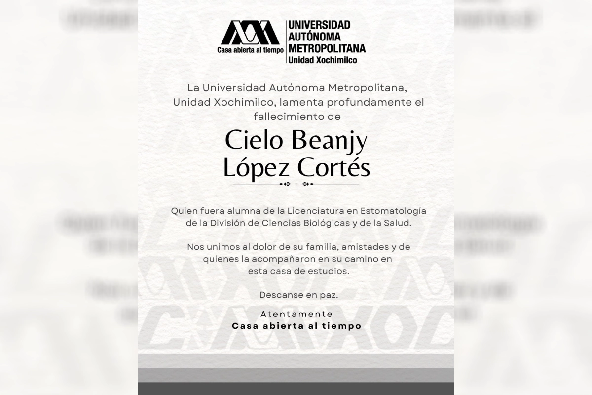 Feminicidio de Cielo Beanjy: UAM exige investigación con perspectiva de género; detienen a su pareja