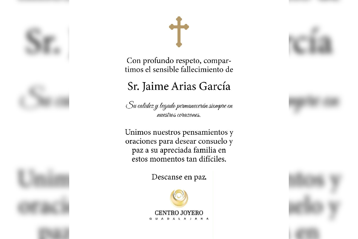 Jaime Arias García joyero jalisco