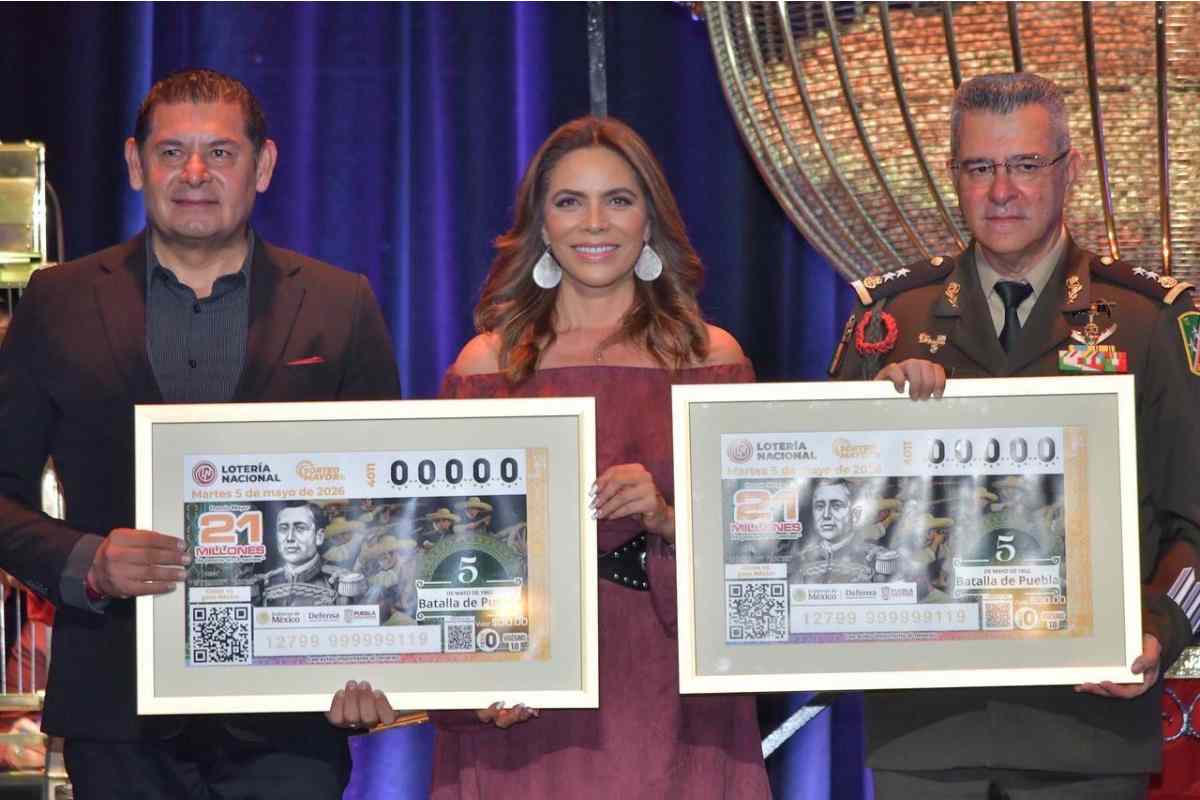 Lotería Nacional conmemora la Batalla del 5 de Mayo con billete y sorteo especial en Puebla