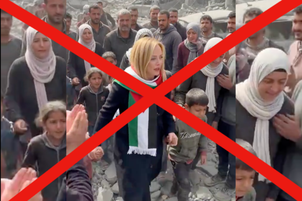 No existe registro de que la primera ministra de Italia mostró su apoyo a Palestina en la Asamblea de la ONU. Los videos fueron generados con inteligencia artificial y la funcionaria exhortó a verificar la información antes de compartirla. 