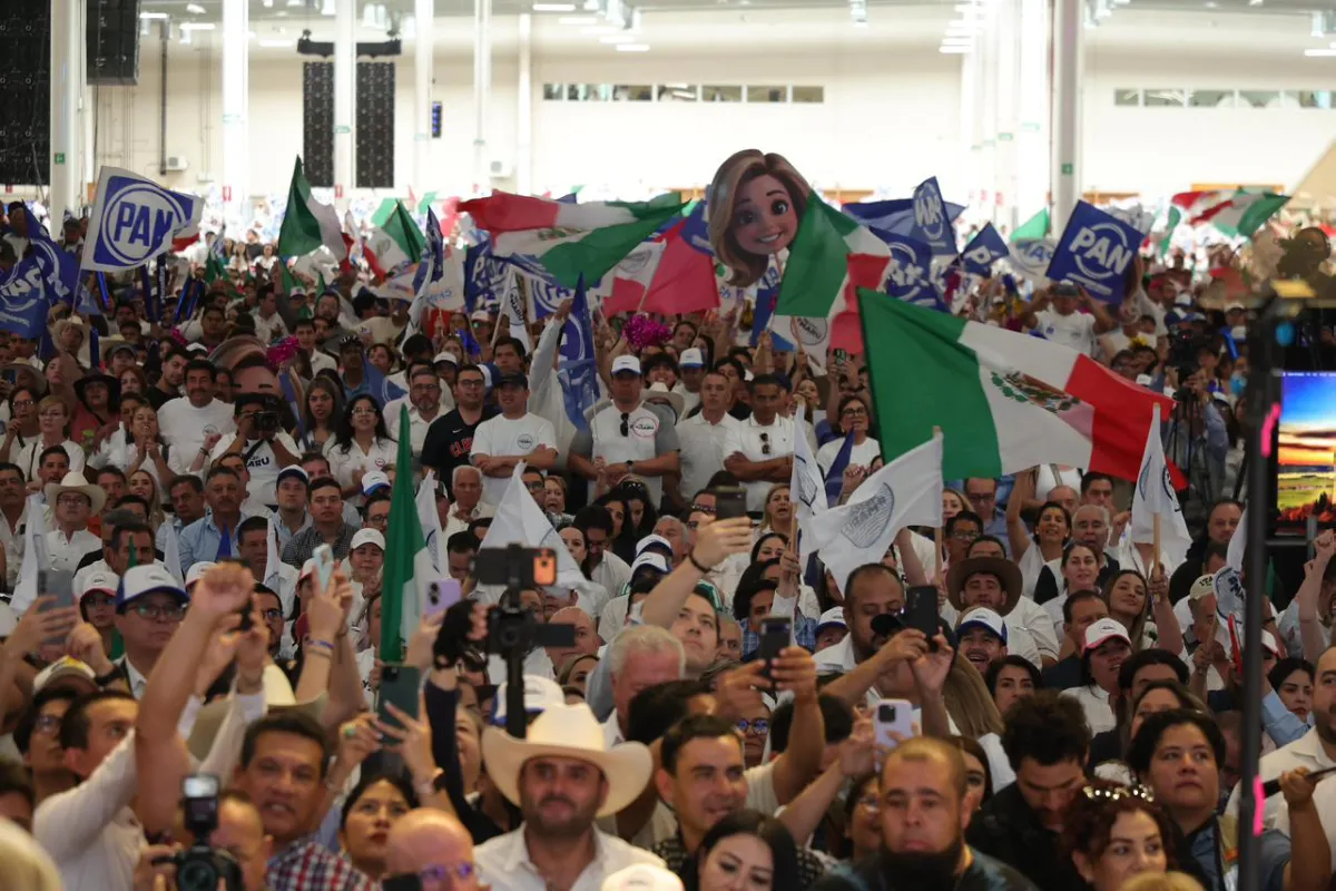 PAN realiza mitin a favor de gobernadora de Chihuahua; asisten Calderón, Fox y Jorge Romero