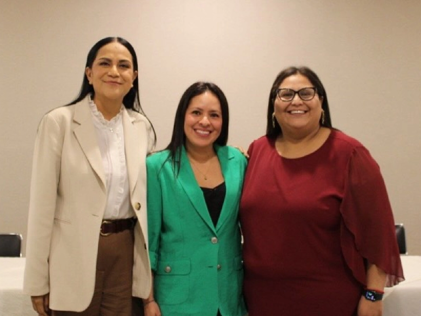 Ariadna Montiel, Karen Castrejón y Citlalli Hernández en evento rumbo a las elecciones del 2027. (Foto: Facebook de Karen Castrejón Trujillo).