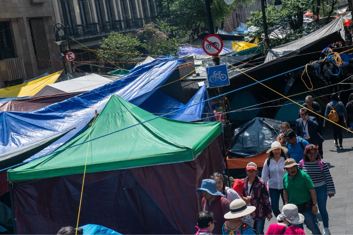 Plantón de la CNTE en CDMX