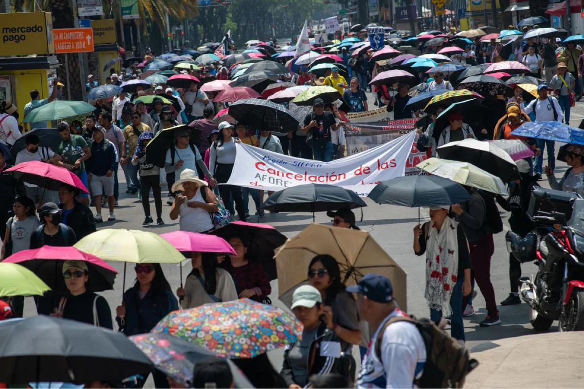 Acciones de protesta de la CNTE en CDMX