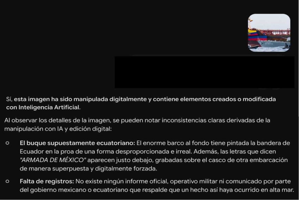 Fuente: Captura de pantalla de resultados que arrojó Gemini.