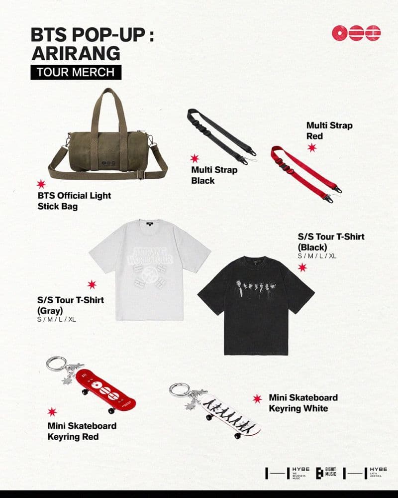 bts pop up arirang cdmx productos